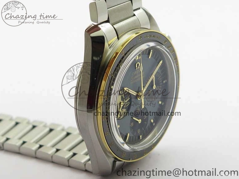 0130 Speedmaster 50th Anniversary of The Moon Landing OMF Best Edition on SS Bracelet Manual Winding Chrono Movement WellDesigned 7891